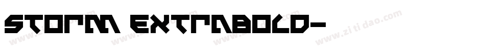 storm ExtraBold字体转换
